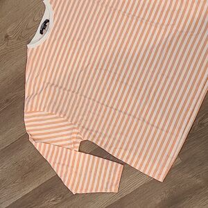 Misguided Striped Drop Shoulder Top Size 4